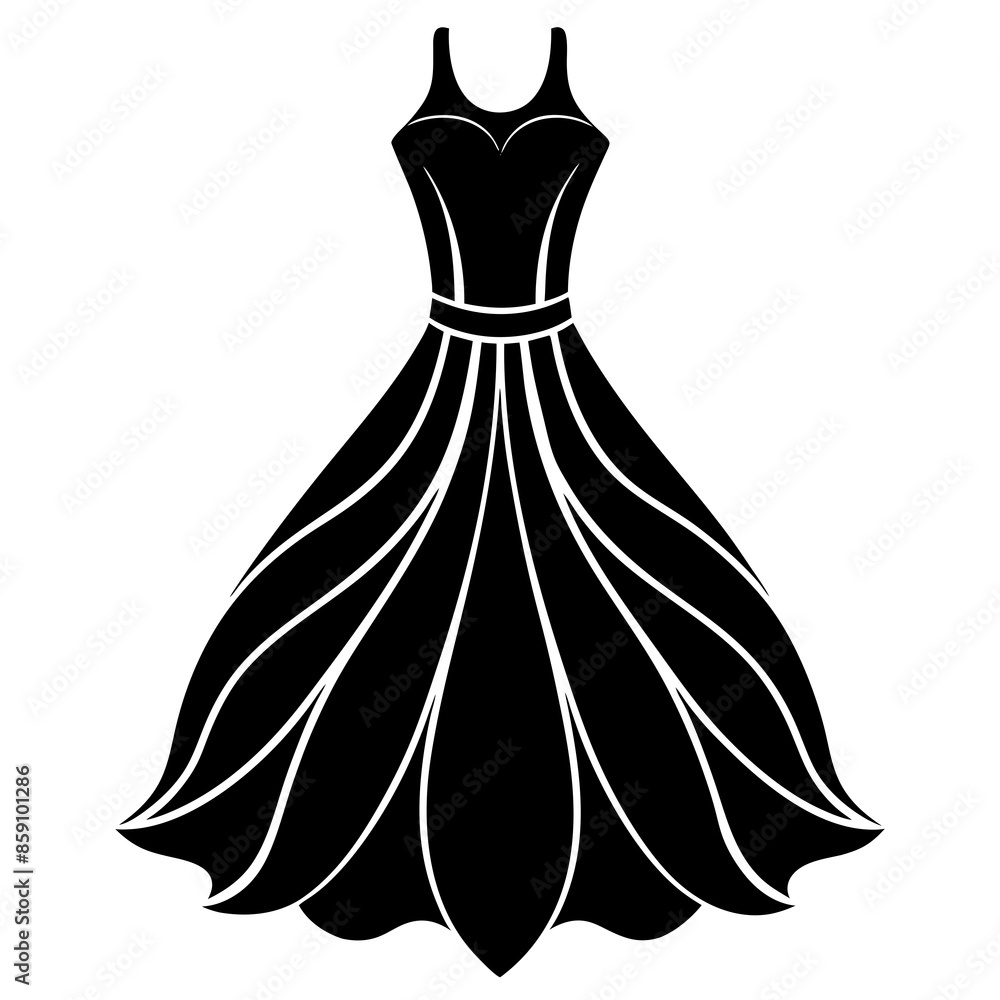 illustration of a dress illustration of a dress