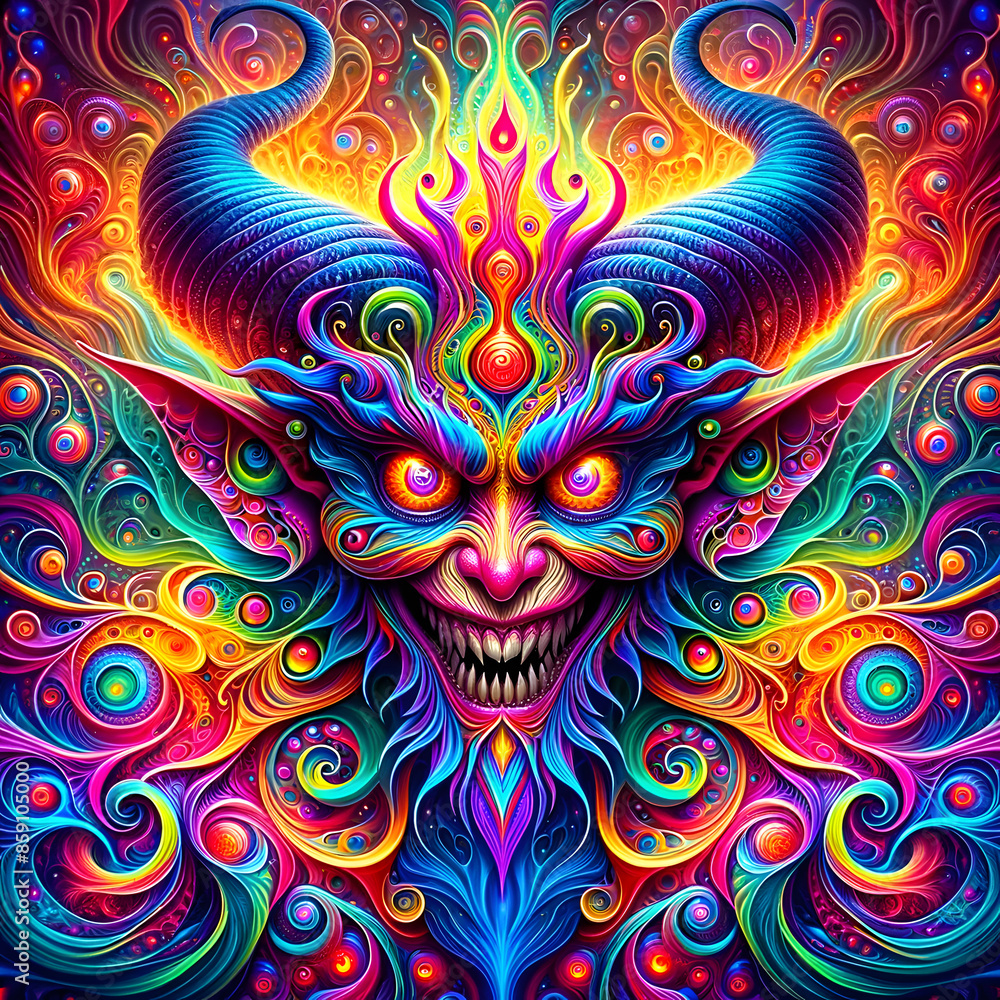 Colorful devil
