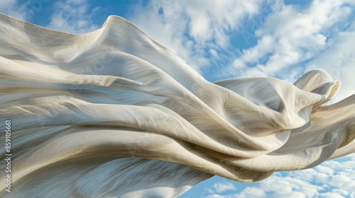 The corners of a cozy fleece blanket are caught in the wind creating a dynamic shape for the fort.