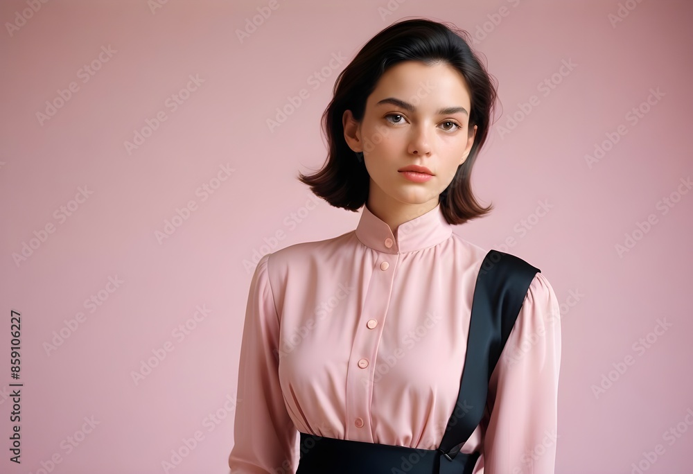 Beautiful elegant woman front view photo Beautiful elegant woman front view photo