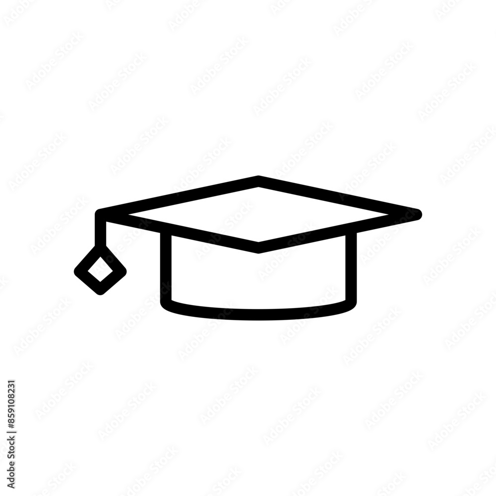Graduation Cap Icon Ideal for Education and Academic Themes Graduation Cap Icon Ideal for Education and Academic Themes