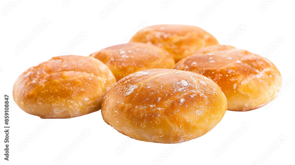 The savory and sweet delights of pirozhki isolated on a white background, showcasing traditional Russian cuisine. The savory and sweet delights of pirozhki isolated on a white background, showcasing traditional Russian cuisine.