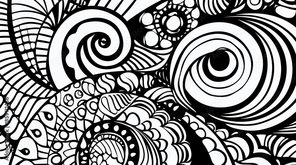 Adult colouring book page Adult colouring book page