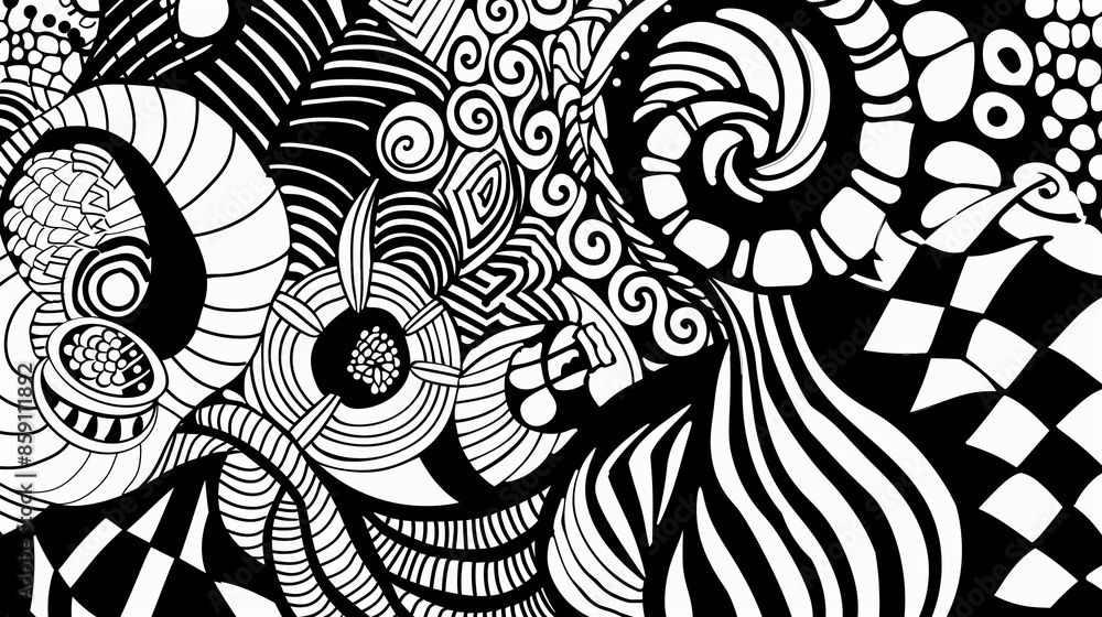 Adult colouring book page Adult colouring book page