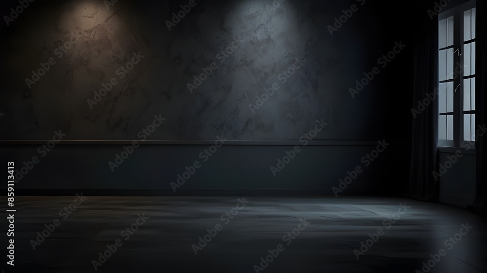 dark room interior for product presentation dark room interior for product presentation