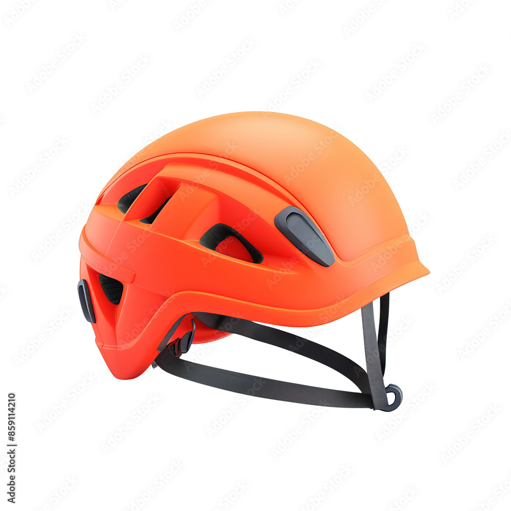 Bright orange protective helmet with a sleek design, ideal for safety during outdoor activities like biking and climbing. Bright orange protective helmet with a sleek design, ideal for safety during outdoor activities like biking and climbing.