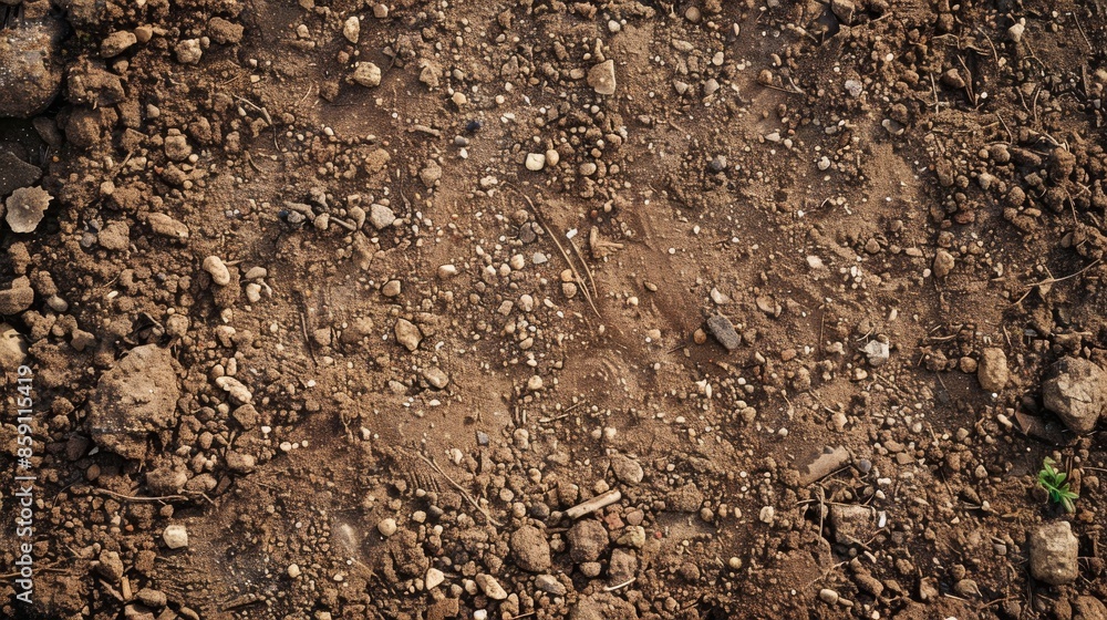 Close Up View Of Dry Cracked Earth With Small Rocks And Pebbles Texture Background Close Up View Of Dry Cracked Earth With Small Rocks And Pebbles Texture Background