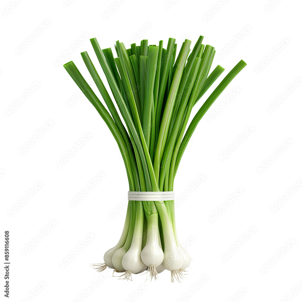 custom made wallpaper toronto digitalFresh bunch of green onions with vibrant green tops and white bulbs, perfect for cooking and garnishing dishes, isolated on white background.