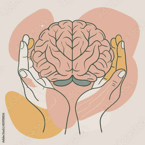 hands on brain mental health day