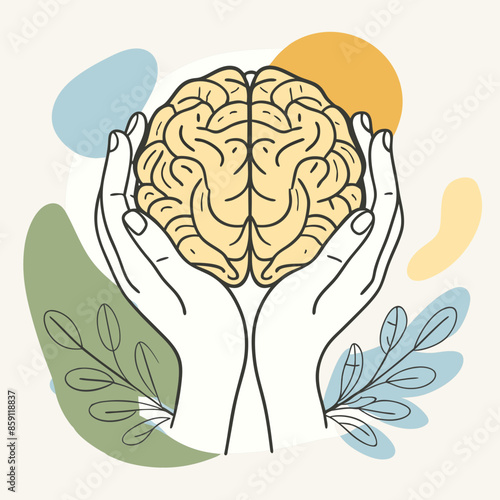 hands on brain mental health day