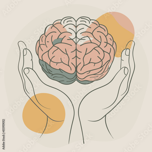 hands on brain mental health day