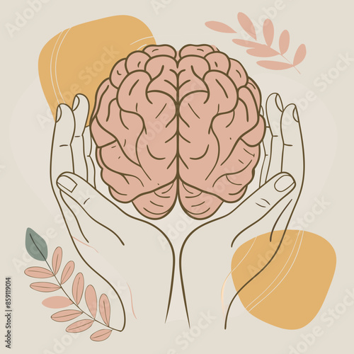 hands on brain mental health day