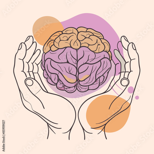 hands on brain mental health day