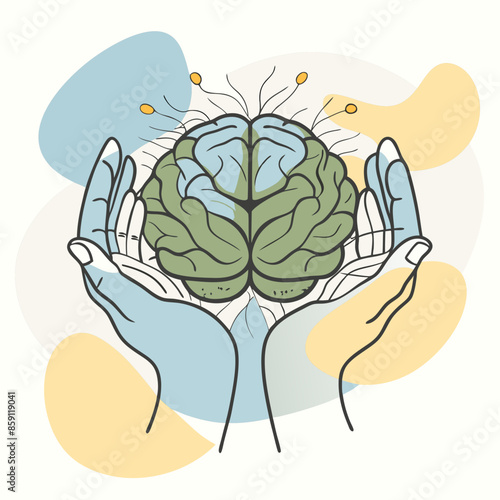 hands on brain mental health day