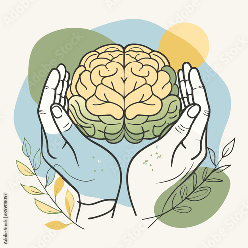 hands on brain mental health day
