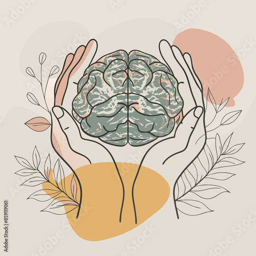 hands on brain mental health day