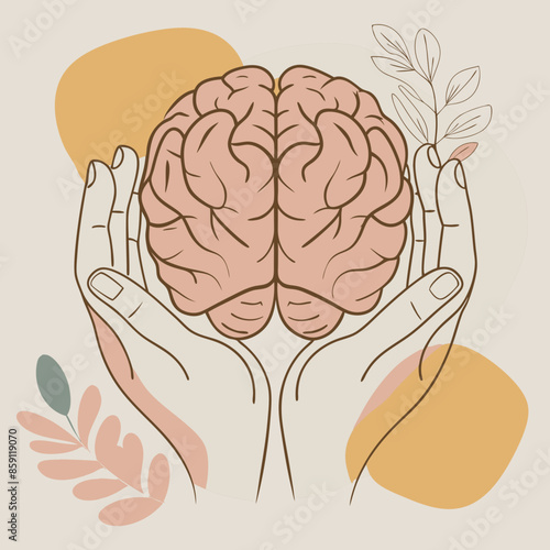 hands on brain mental health day