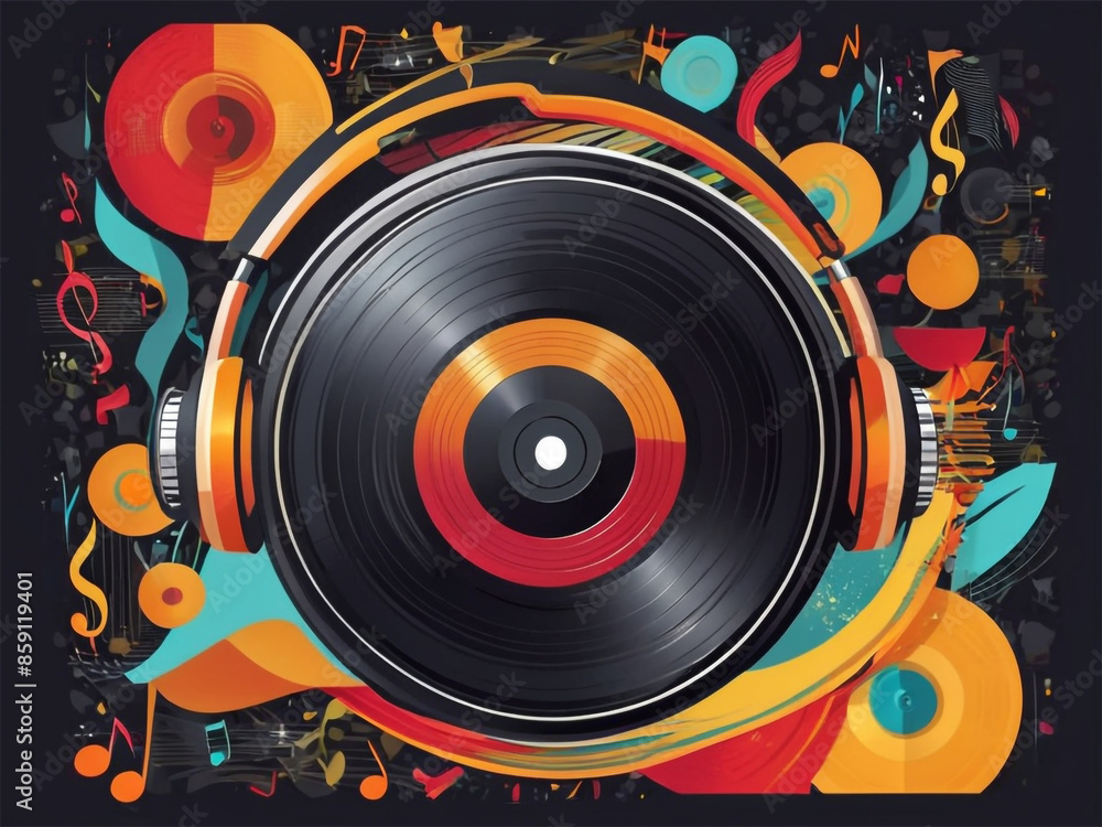 Obraz premium abstract music background