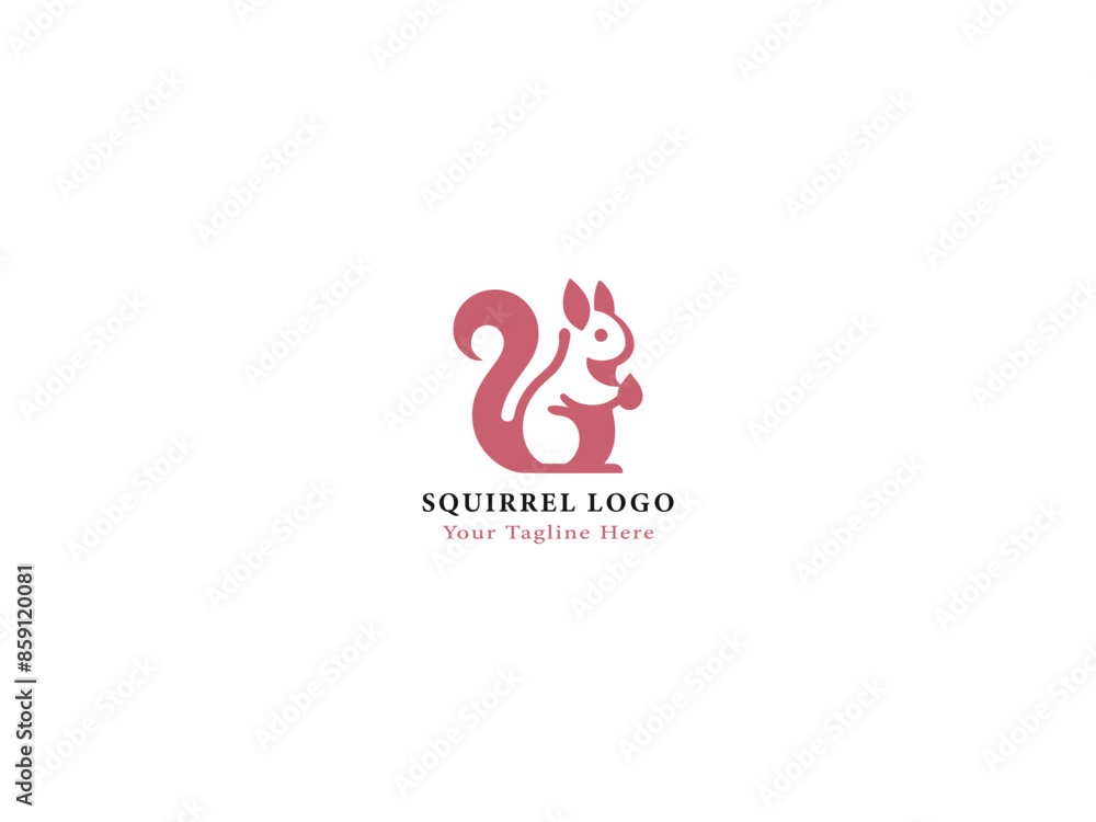 minimal Squirrel logo vector design. minimal Squirrel logo vector design.