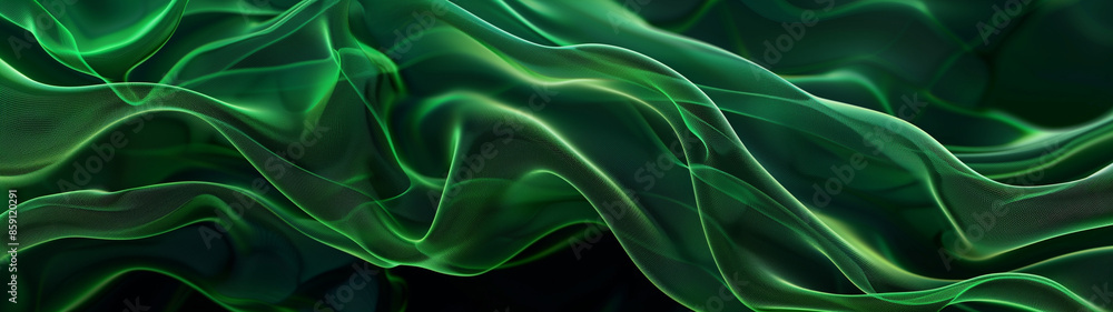 abstract background of green shapes, created with generative AI technology abstract background of green shapes, created with generative AI technology