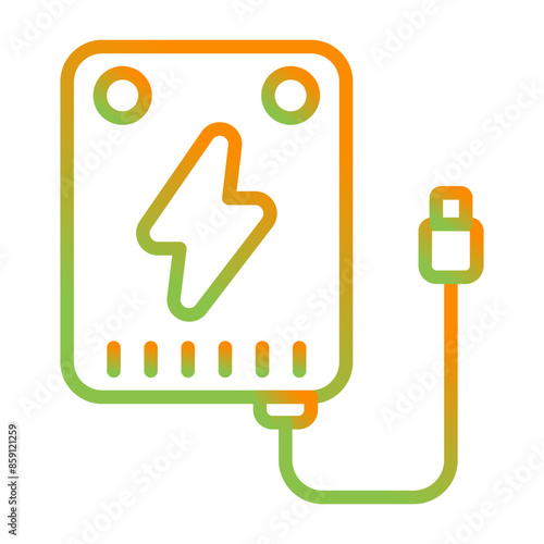 Portable charger Vector Icon
