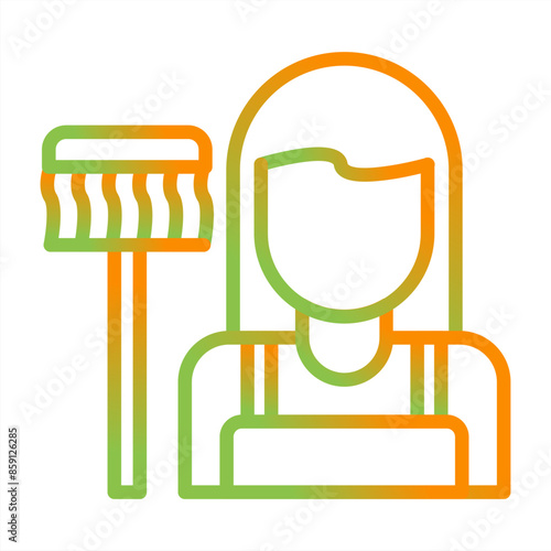  Housekeeper Vector Icon