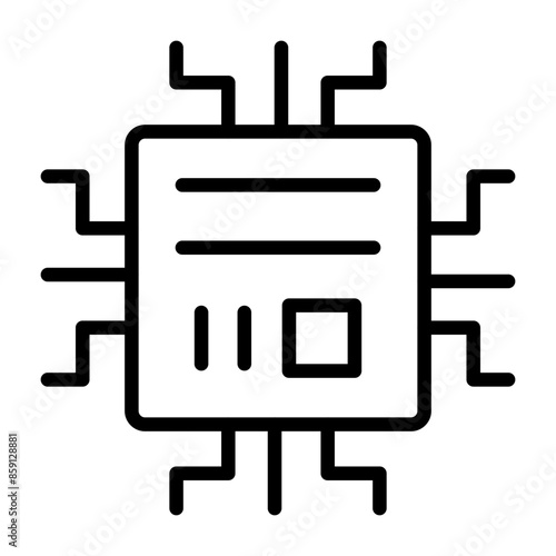 Microchip Vector Icon