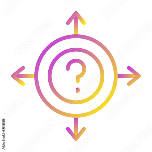 Uncertainty Vector Icon