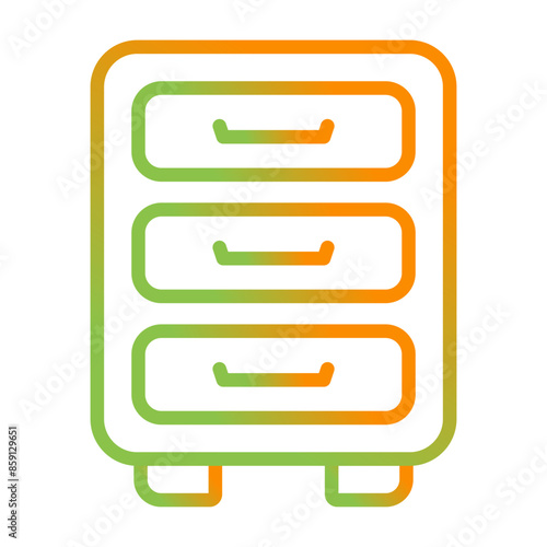 File cabinet Vector Icon