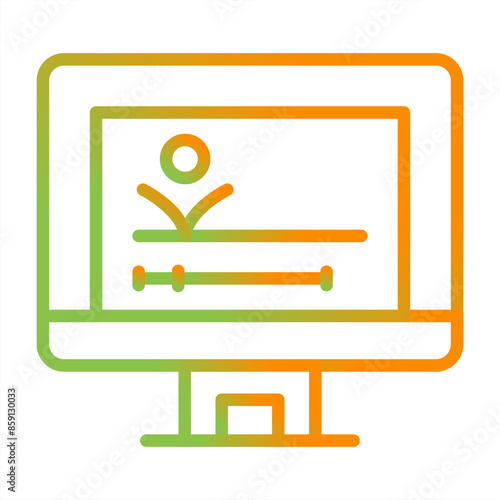 Motion Graphic Vector Icon