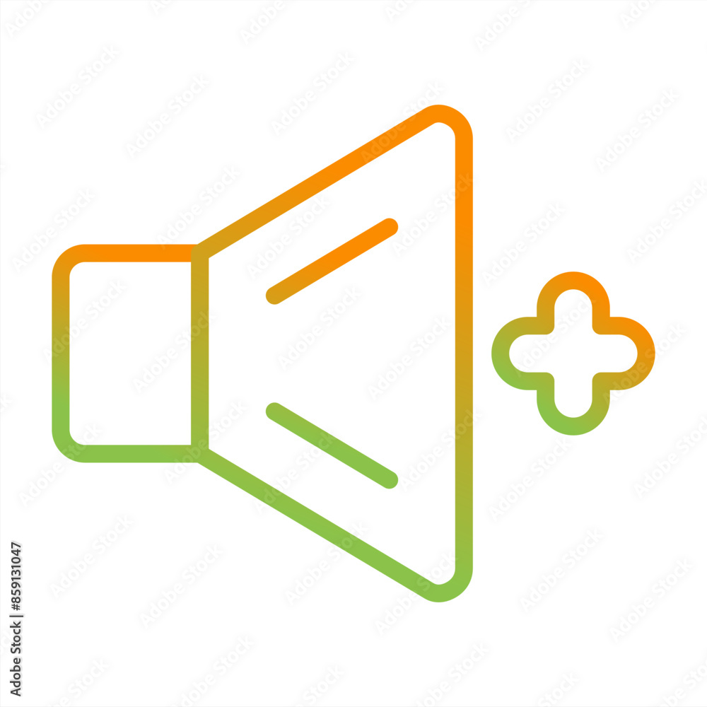 Volum Up Vector Icon Volum Up Vector Icon