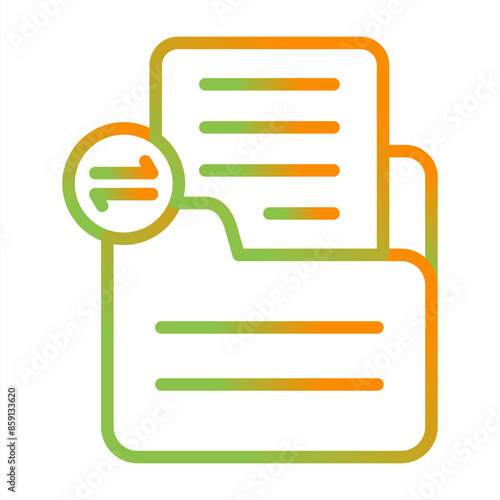 Document Share Vector Icon