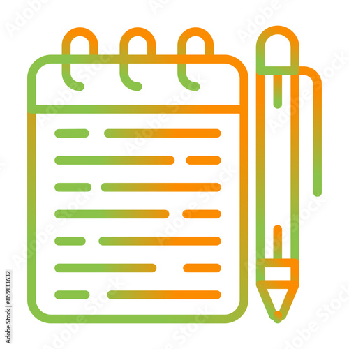 Memo pad Vector Icon
