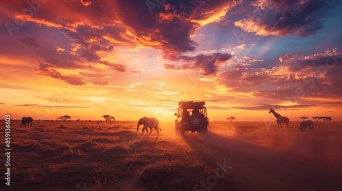 Safari Sunset Adventure