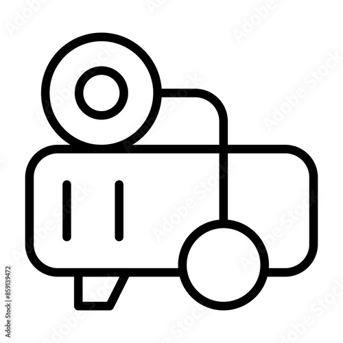 Air compressor Vector Icon