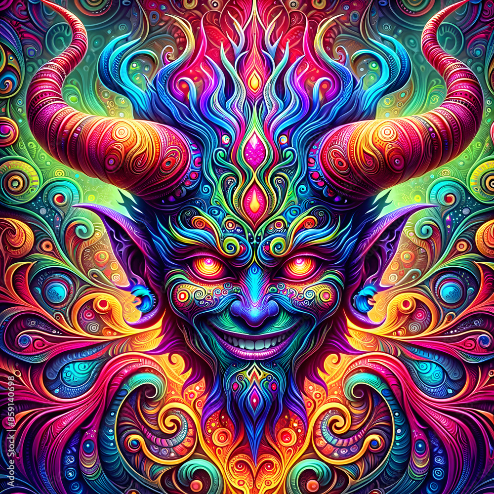 Fototapeta Colorful devil