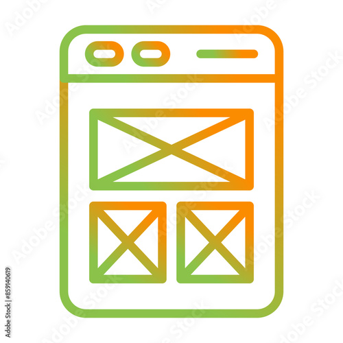 Wireframing Vector Icon