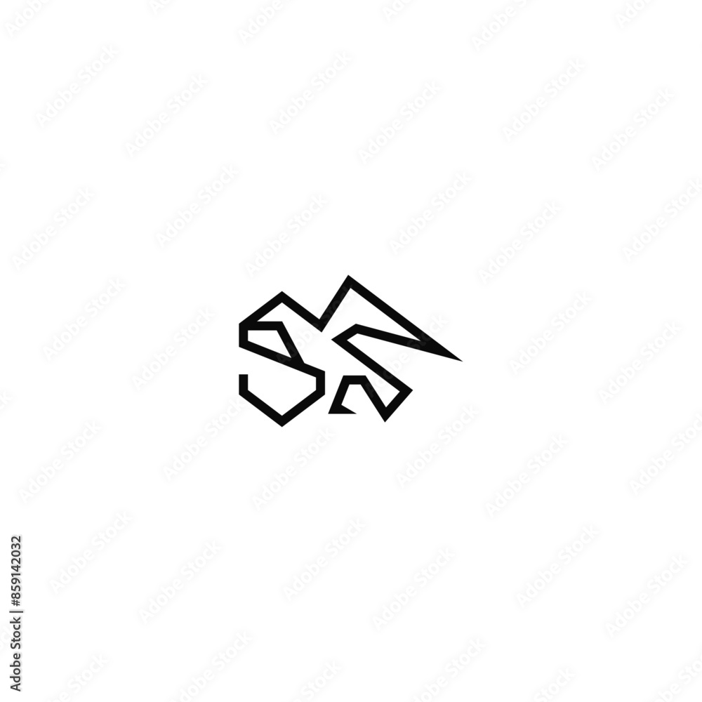 Bird and S letter company logo design. Bird and S letter company logo design.