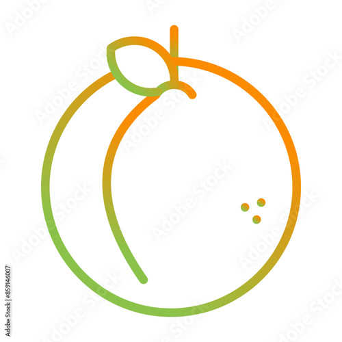 Peach Vector Icon