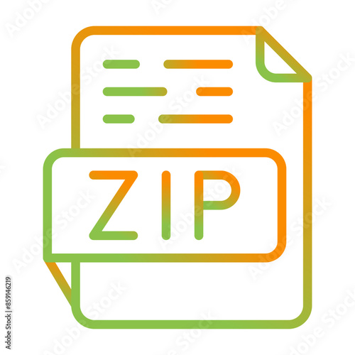 ZIP Vector Icon