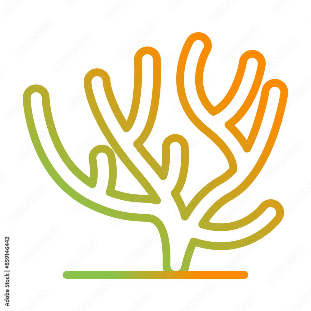 Fototapeta premium Coral Vector Icon