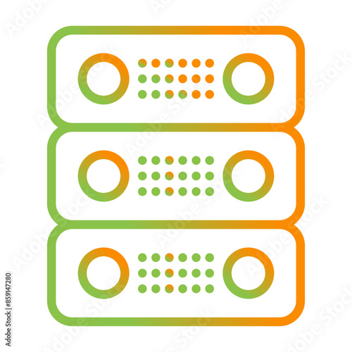Dedicated Server Vector Icon