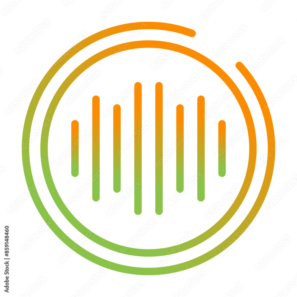 Obraz premium Audio Spectrum Vector Icon
