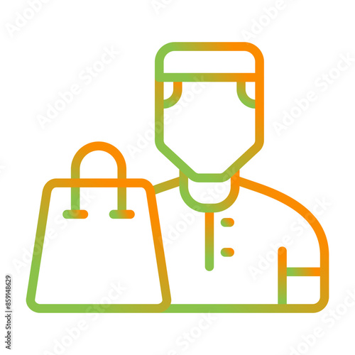 User Shopping Vector Icon