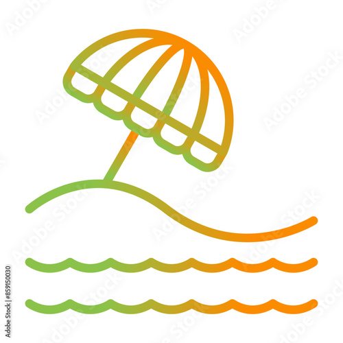 Beach Vector Icon