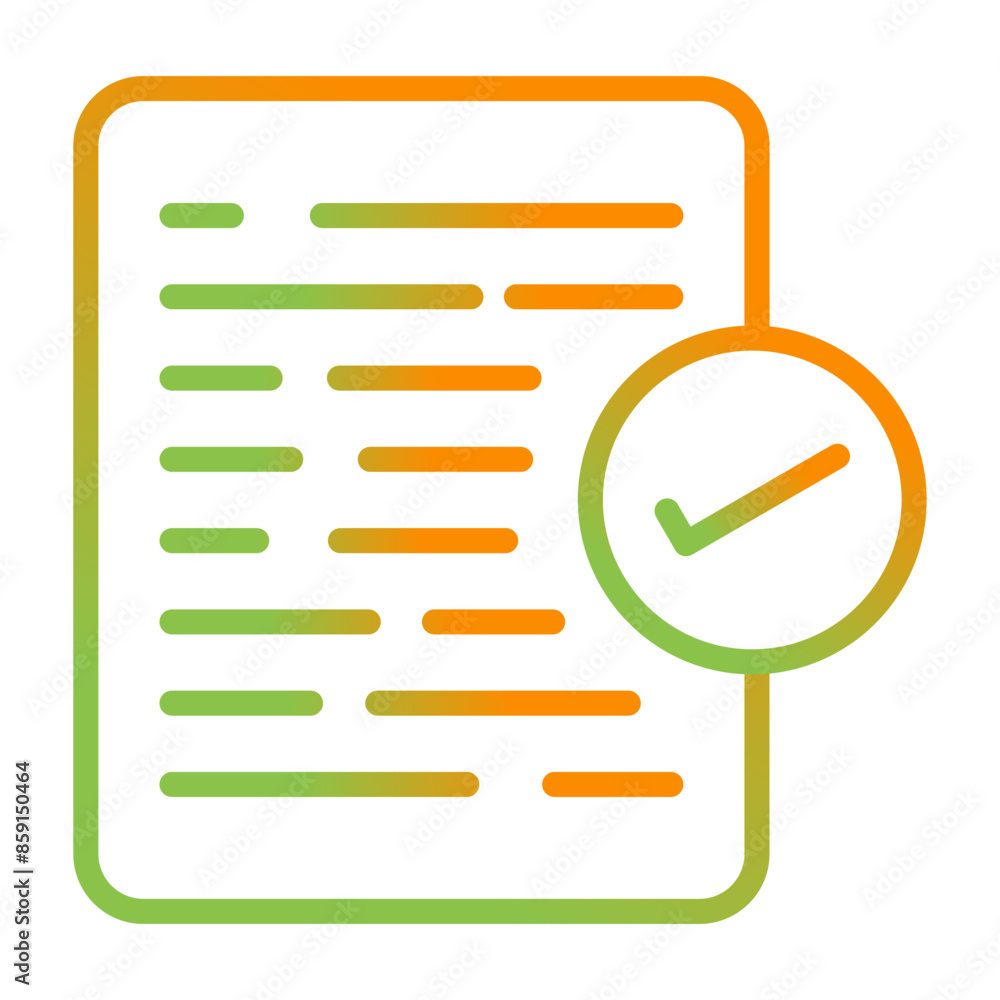 Document Approval Vector Icon Document Approval Vector Icon