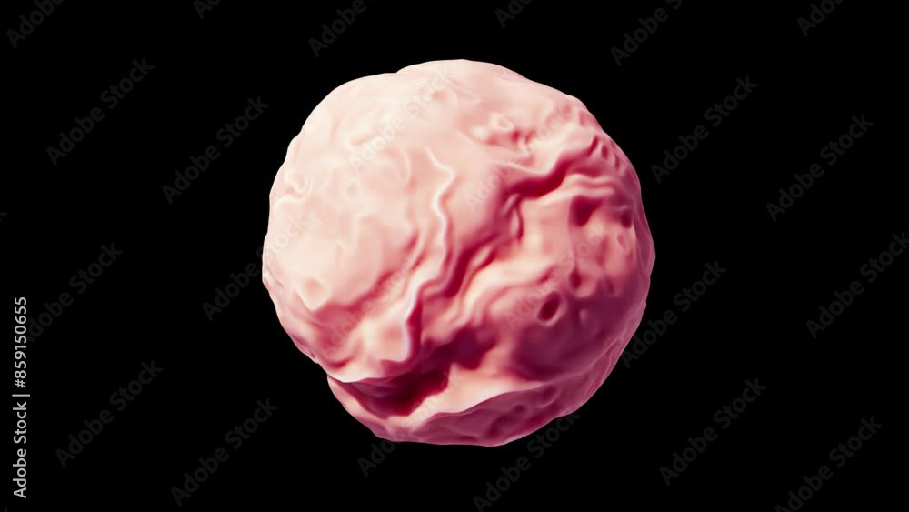 Abstract wriggling red sphere. 3d animation Abstract wriggling red sphere. 3d animation