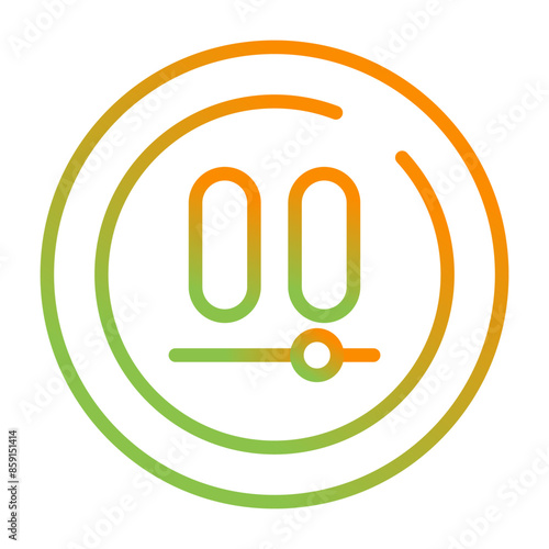 Video Pause Circle Vector Icon