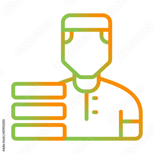Delivery Man Vector Icon