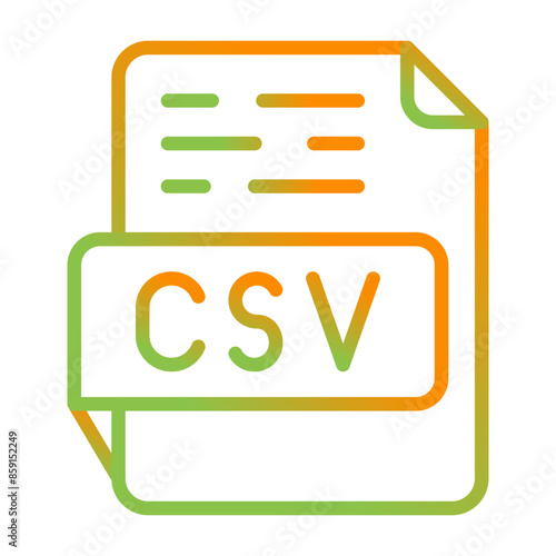 CSV Vector Icon